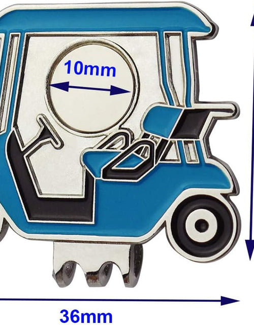 Load image into Gallery viewer, Golf Cart Hat Clip, Assorted Pattern Golf Ball Markers 24.4Mm,Nice Golf Gift for Women Men,Pack of 2
