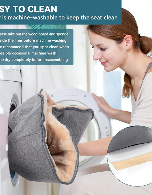 Load image into Gallery viewer, Small Dog Car Seat, Pet Travel Car Booster Seat with Safety Belt, Washable Double-Sided Cushion and Storage Pocket for Small Pet (Small, Light Grey)
